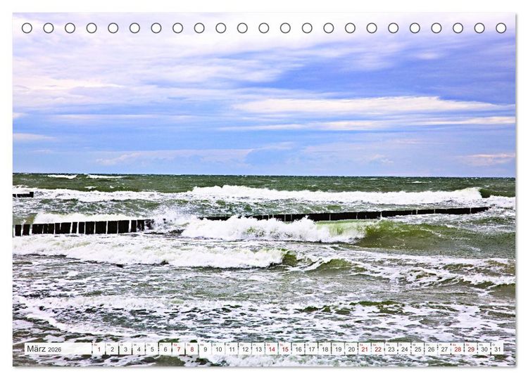 Produktbild: Fischland zwischen Ostsee und Bodden (Tischkalender 2026 DIN A5 quer), CALVENDO Monatskalender