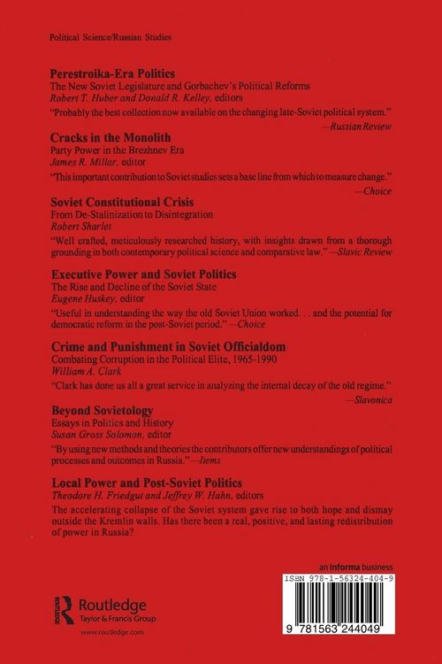 Produktbild: Local Power and Post-Soviet Politics
