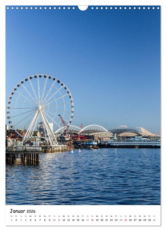 Produktbild: Seattle - Moderne Stadt des Nordwestens (Wandkalender 2026 DIN A3 hoch), CALVENDO Monatskalender