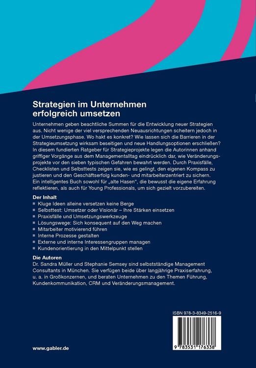 Produktbild: Strategien im Unternehmen erfolgreich umsetzen
