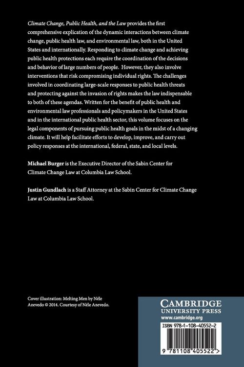 Produktbild: Climate Change, Public Health, and the Law