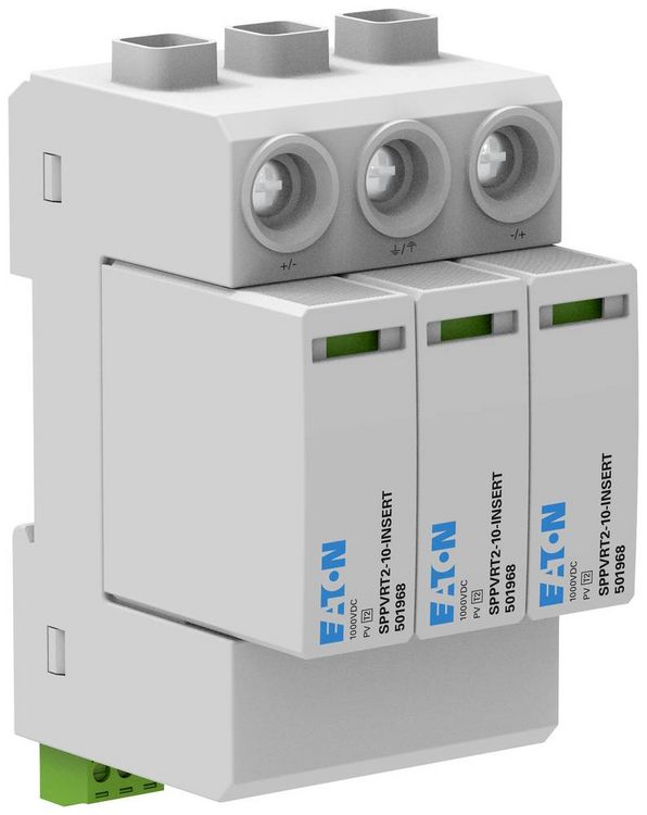 Produktbild: Eaton EP-501966 SPPVRT2-10-2+PE &Uuml;berspannungsschutz-Modul &Uuml;berspannungsschutz f&uuml;r: Photovoltaik-Anlage 20 kA 1 St.