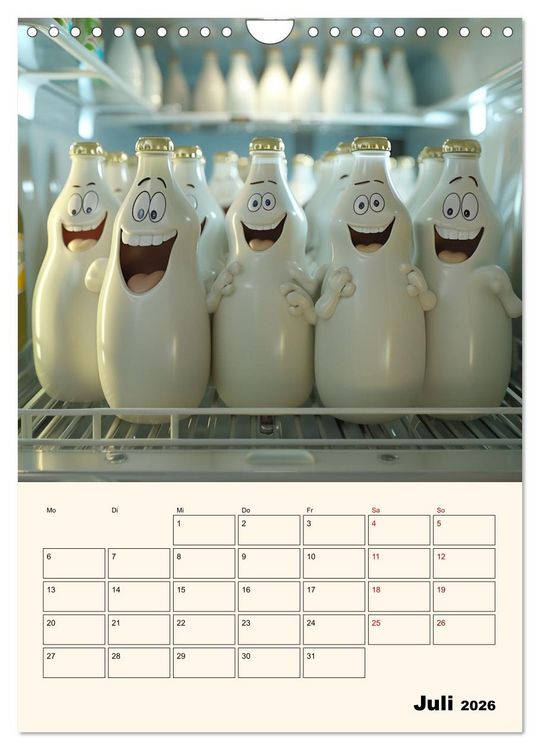 Produktbild: Nachts im K&uuml;hlschrank (Wandkalender 2026 DIN A4 hoch), CALVENDO Monatskalender