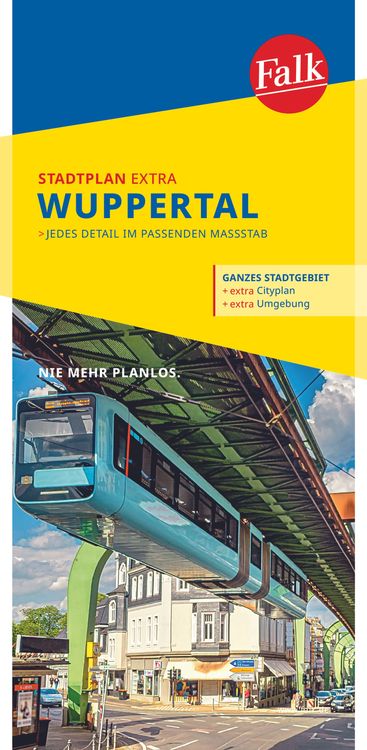 Produktbild: Falk Stadtplan Extra Wuppertal 1:20.000