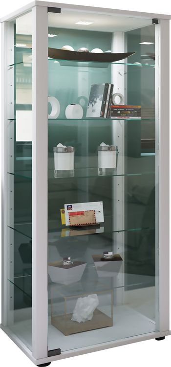 Produktbild: Holz Glas Stand Vitrine Sammelvitrine Kavisa L