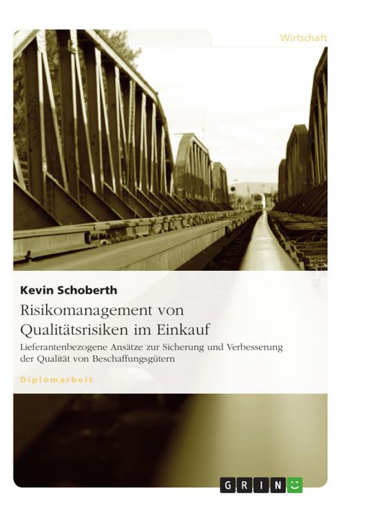 Produktbild: Risikomanagement von Qualit&auml;tsrisiken im Einkauf