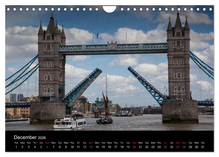 Produktbild: A Journey through the United Kingdom (Wall Calendar 2026 DIN A4 landscape), CALVENDO 12 Month Wall Calendar