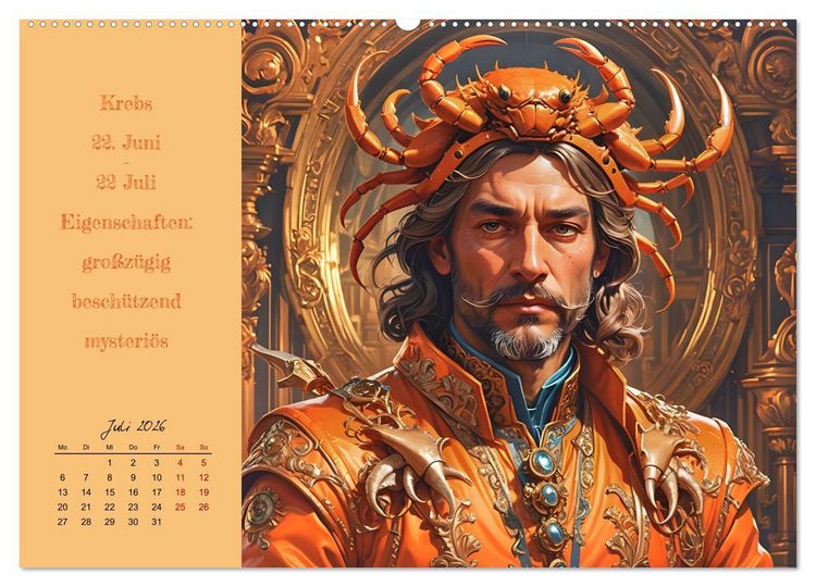 Produktbild: Stellarische M&auml;nnlichkeit (Wandkalender 2026 DIN A2 quer), CALVENDO Monatskalender