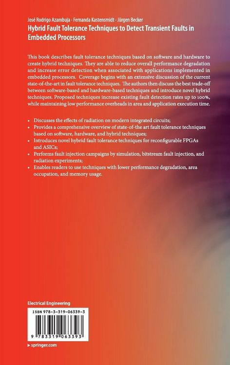Produktbild: Hybrid Fault Tolerance Techniques to Detect Transient Faults in Embedded Processors