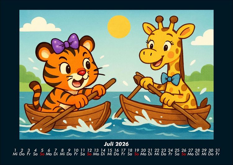 Produktbild: Tina & Nala bei den Olympischen Spielen 2026 Fotokalender DIN A4