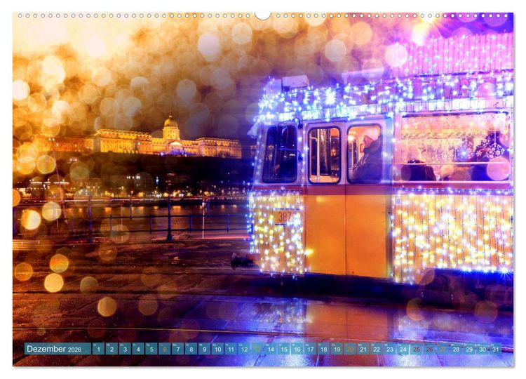 Produktbild: Romantisches Budapest - Ungarns sch&ouml;ne Hauptstadt an der Donau (Wandkalender 2026 DIN A2 quer), CALVENDO Monatskalender