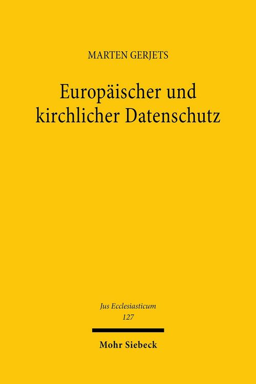 Produktbild: Europ&auml;ischer und kirchlicher Datenschutz