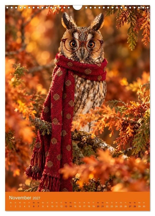 Produktbild: Goldener Herbst Eine tierische Fantasiewelt (Wandkalender 2027 DIN A3 hoch), CALVENDO Monatskalender