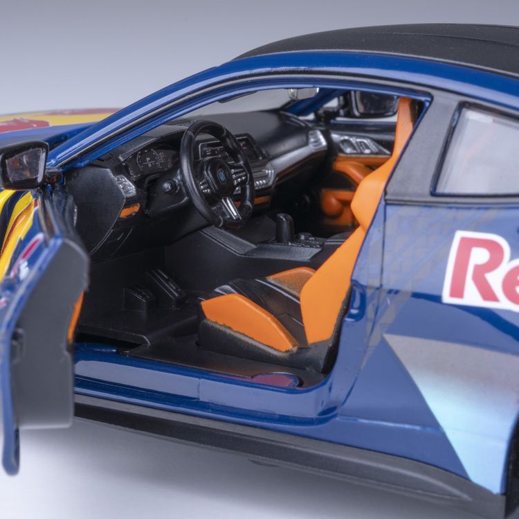 Produktbild: BMW M4 Diecast 1:24 blau inkl. Knopfzellen