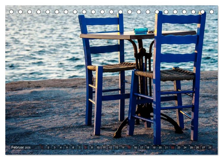 Produktbild: Griechische Momente (Tischkalender 2026 DIN A5 quer), CALVENDO Monatskalender