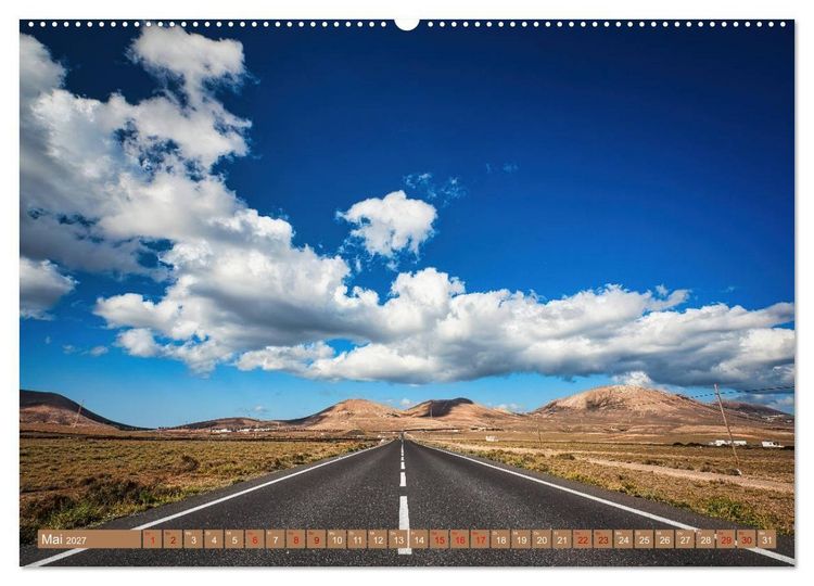 Produktbild: Idyllische Vulkaninsel Lanzarote (hochwertiger Premium Wandkalender 2027 DIN A2 quer), Kunstdruck in Hochglanz