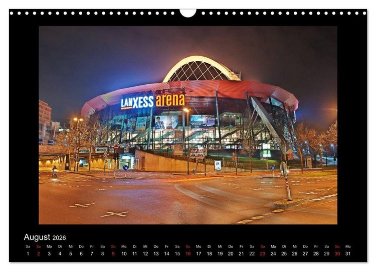 Produktbild: K&ouml;ln &ndash; Nachts 2026 (Wandkalender 2026 DIN A3 quer), CALVENDO Monatskalender