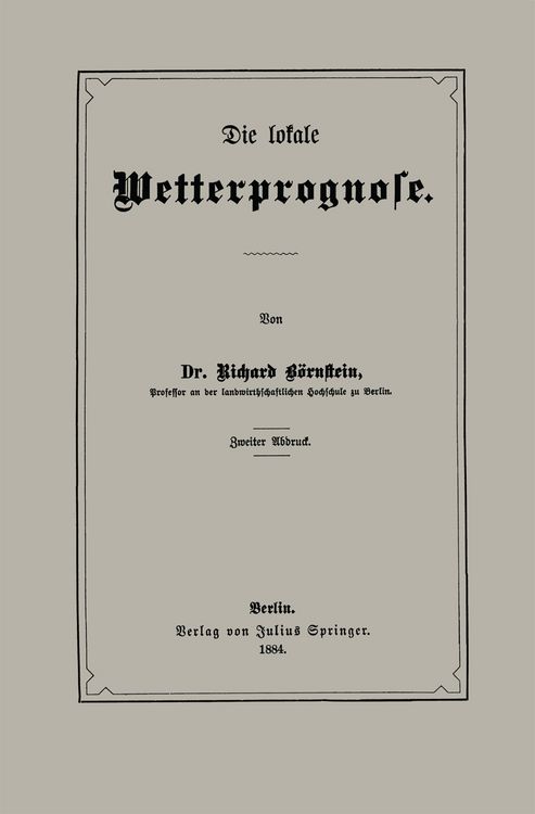 Produktbild: Die lokale Wetterprognose