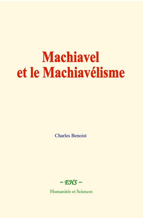 Produktbild: Machiavel et le Machiav&eacute;lisme
