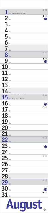 Produktbild: Langplaner, blau 2027