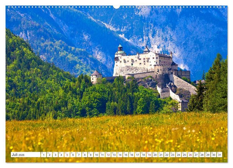 Produktbild: Die Festung Hohenwerfen (Wandkalender 2026 DIN A2 quer), CALVENDO Monatskalender