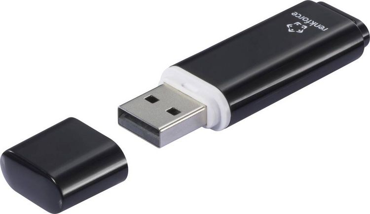 Produktbild: Renkforce RF-USBS-220 USB-Stick 128GB Schwarz RF-6684360 USB-A (USB 2.0)