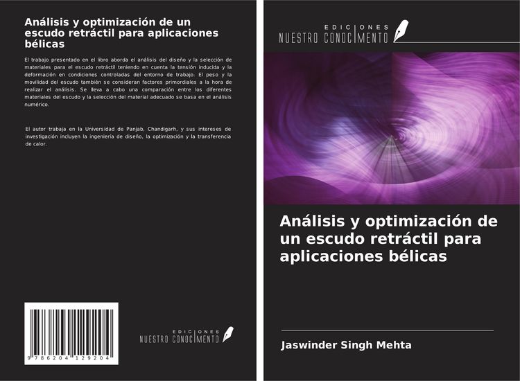 Produktbild: An&aacute;lisis y optimizaci&oacute;n de un escudo retr&aacute;ctil para aplicaciones b&eacute;licas