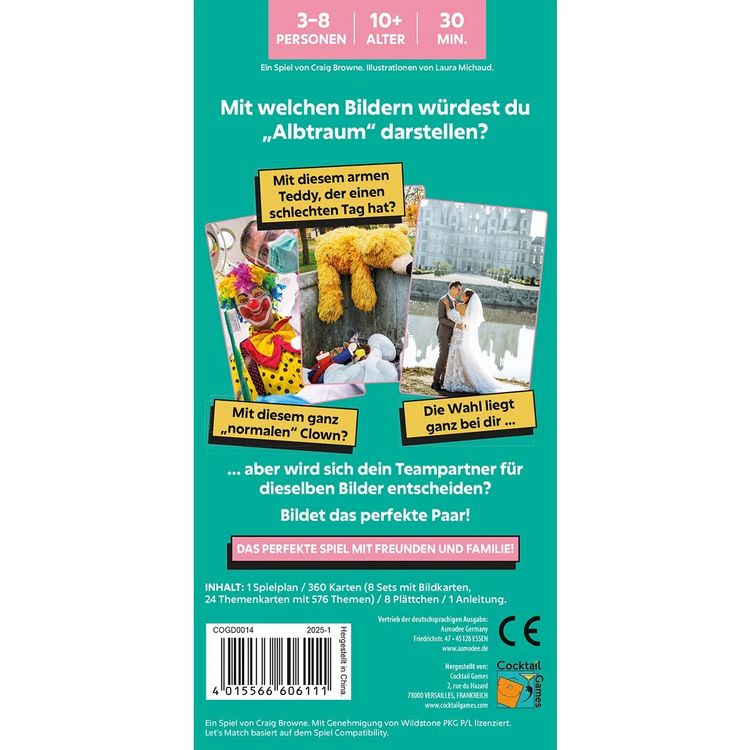 Produktbild: Cocktail Games - Lets Match, Partyspiel
