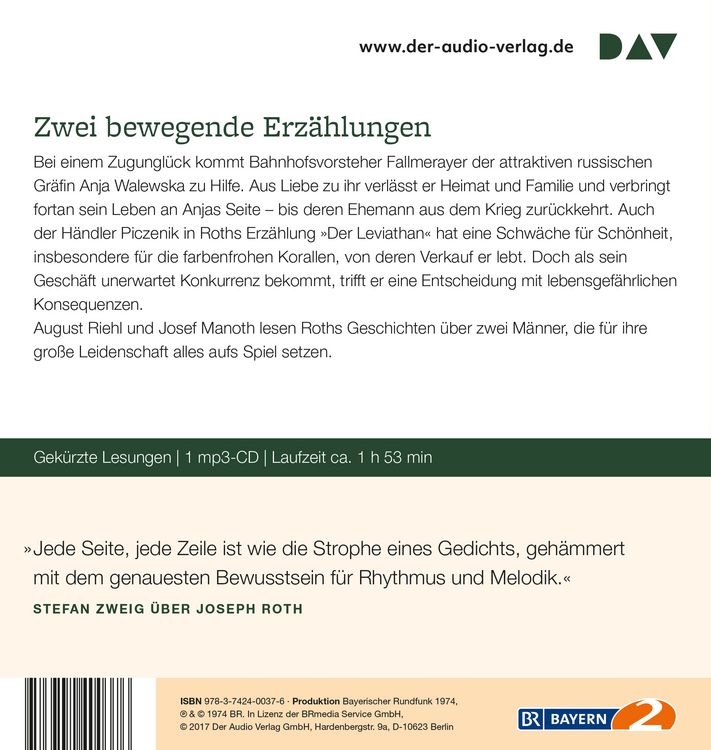 Produktbild: Stationschef Fallmerayer und Der Leviathan