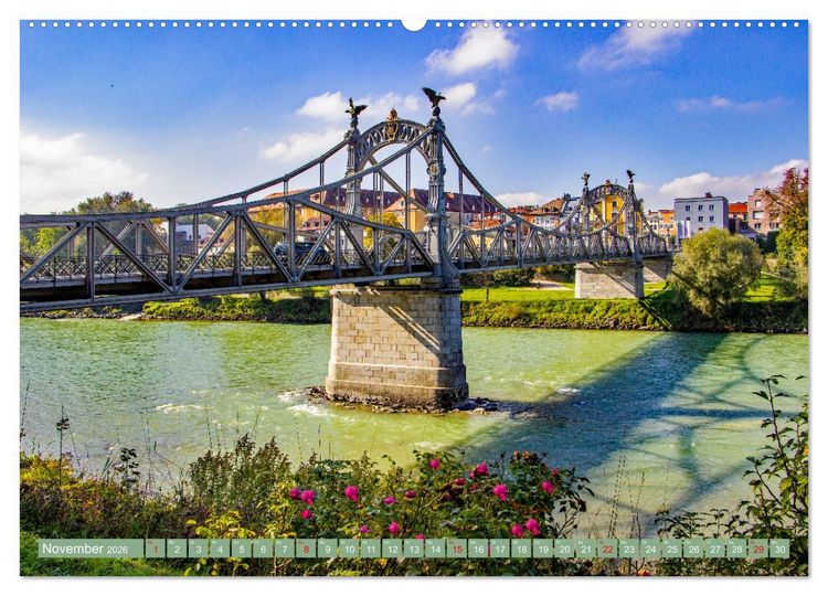 Produktbild: Es flie&szlig;t die Salzach (Wandkalender 2026 DIN A2 quer), CALVENDO Monatskalender