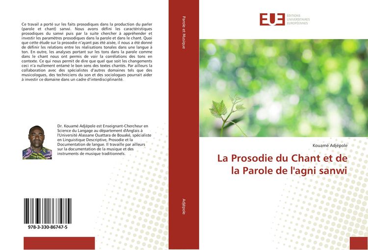 Produktbild: La Prosodie du Chant et de la Parole de l'agni sanwi