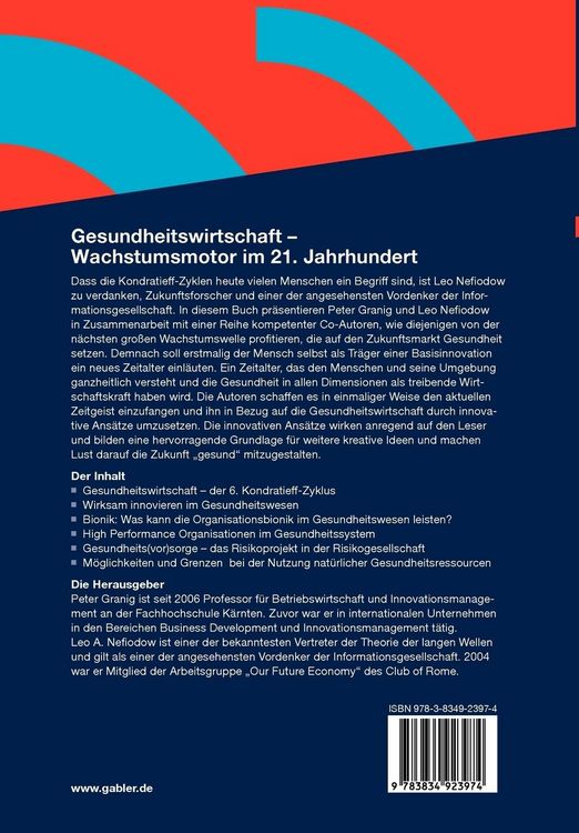 Produktbild: Gesundheitswirtschaft - Wachstumsmotor im 21. Jahrhundert