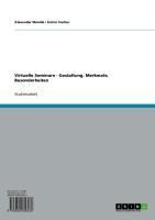 Produktbild: Virtuelle Seminare - Gestaltung. Merkmale, Besonderheiten