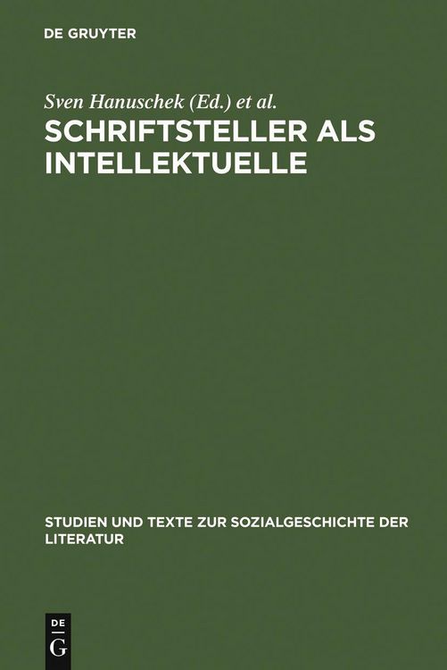 Produktbild: Schriftsteller als Intellektuelle