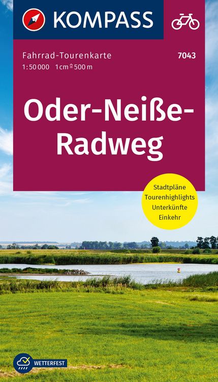Produktbild: KOMPASS Fahrrad-Tourenkarte Oder-Nei&szlig;e-Radweg 1:50.000