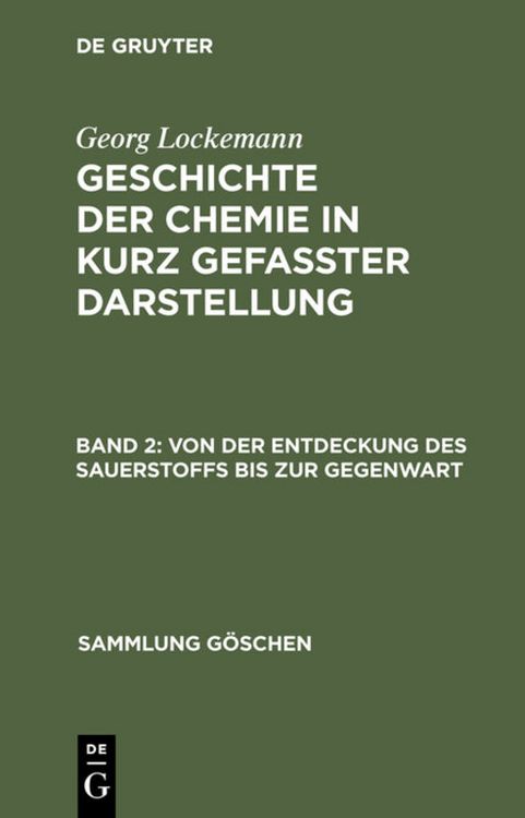 Produktbild: Von der Entdeckung des Sauerstoffs bis zur Gegenwart