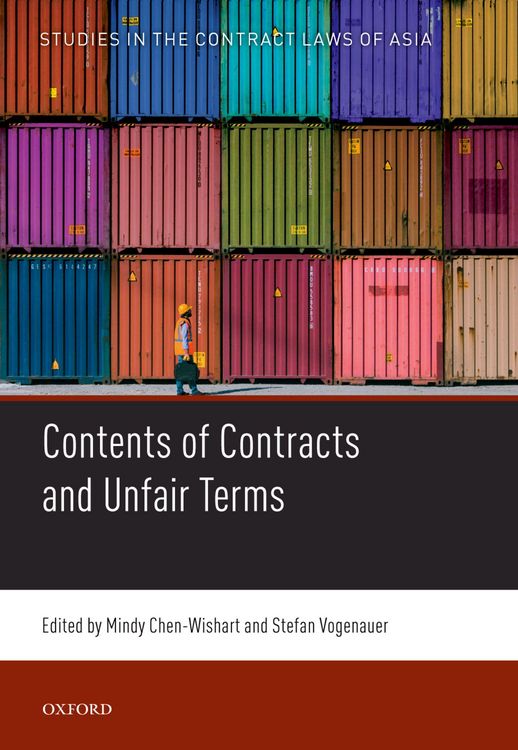 Produktbild: Contents of Contracts and Unfair Terms