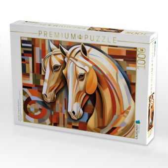 Produktbild: CALVENDO Puzzle Akhal-Teke - die eleganten Pferde Asiens | 1000 Teile Lege-Gr&ouml;&szlig;e 64x48cm Foto-Puzzle f&uuml;r gl&uuml;ckliche Stunden