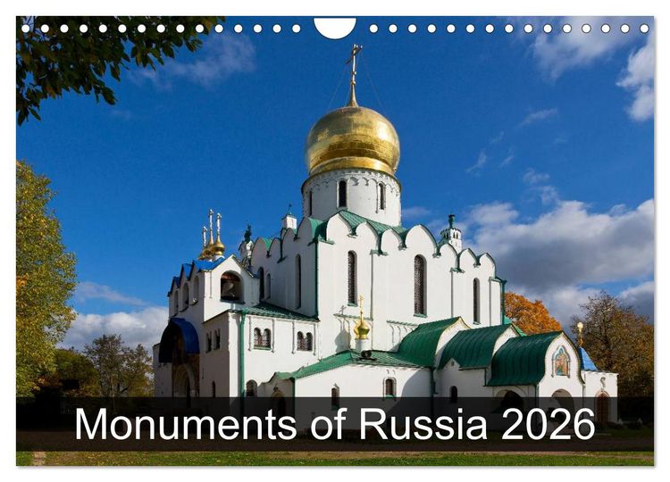 Produktbild: Monuments of Russia 2026 (Wall Calendar 2026 DIN A4 landscape), CALVENDO 12 Month Wall Calendar
