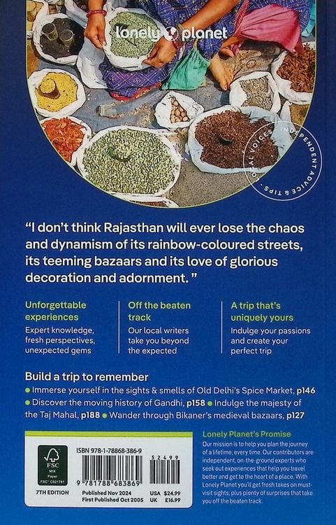 Produktbild: Lonely Planet Rajasthan, Delhi & Agra