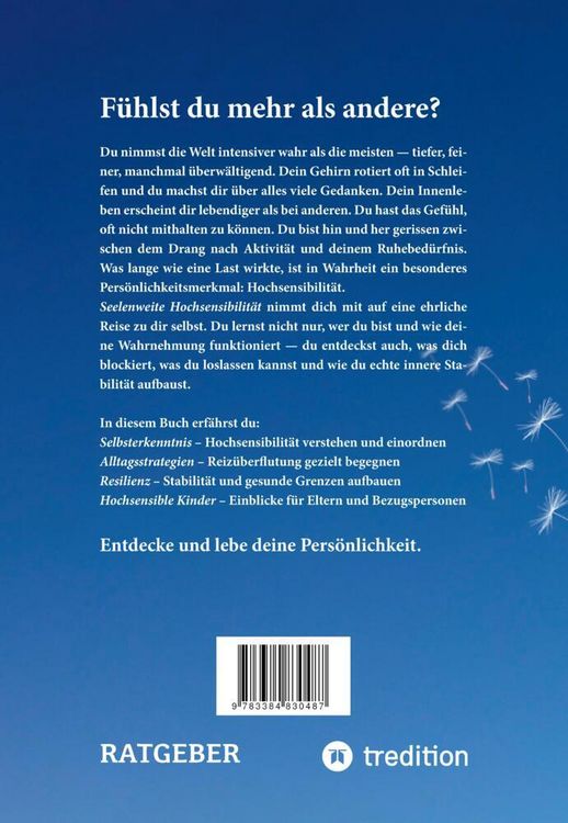 Produktbild: Seelenweite Hochsensibilit&auml;t