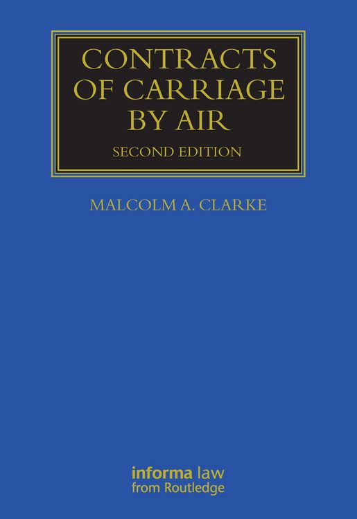 Produktbild: Contracts of Carriage by Air