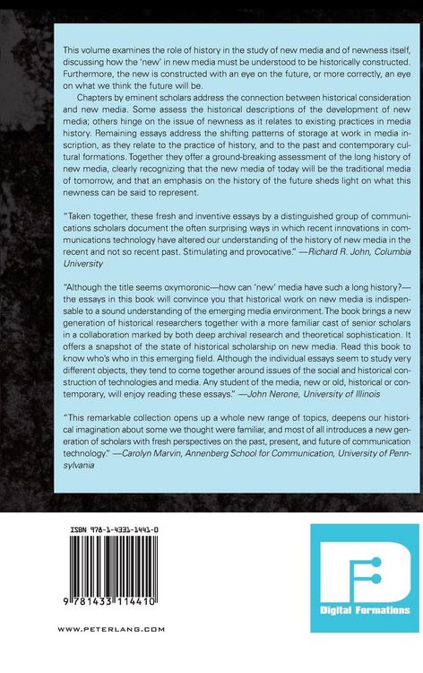Produktbild: The Long History of New Media