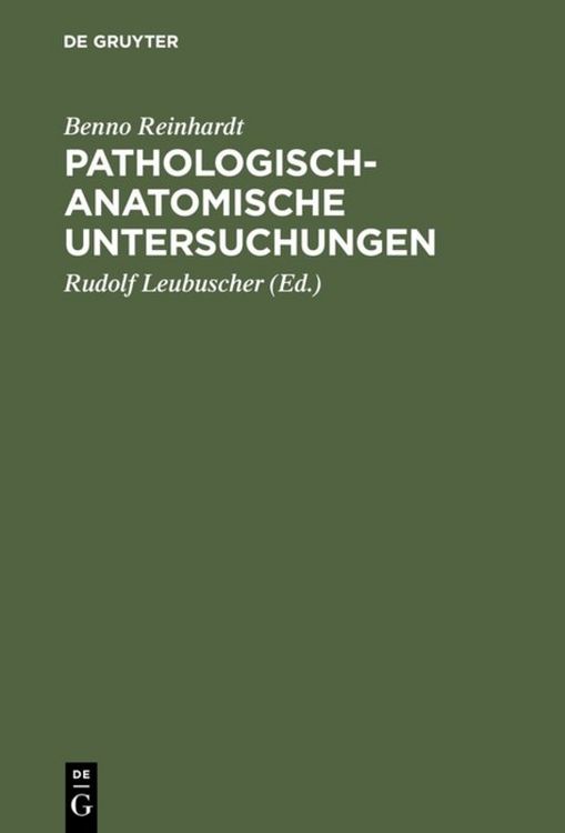 Produktbild: Pathologisch-anatomische Untersuchungen