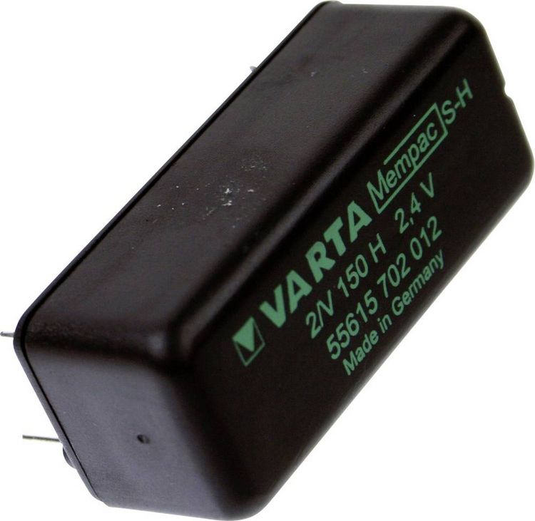 Produktbild: Varta Mempac 2/V150H Knopfzellen-Akku Mempec NiMH 150 mAh 2.4V 1St.