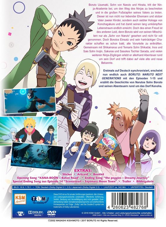 Produktbild: Boruto: Naruto Next Generations - Volume 1 (Episode 01-15) [2 DVDs]