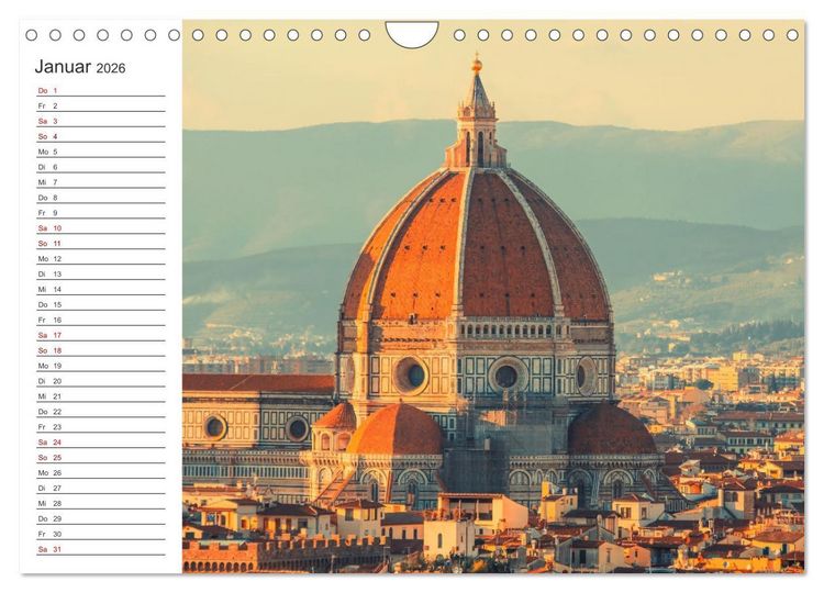 Produktbild: Florenz - Impressionen (Wandkalender 2026 DIN A4 quer), CALVENDO Monatskalender