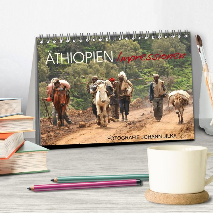 Produktbild: &Auml;thiopien Impressionen (Tischkalender 2026 DIN A5 quer), CALVENDO Monatskalender