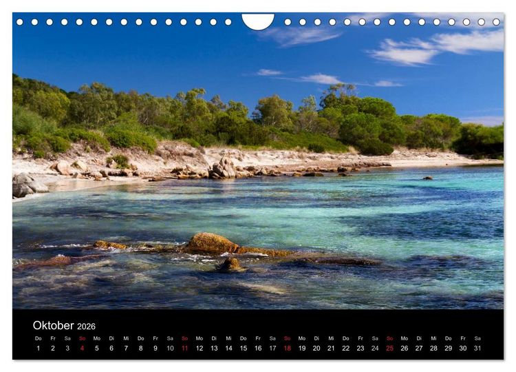 Produktbild: Sardinien / CH-Version (Wandkalender 2026 DIN A4 quer), CALVENDO Monatskalender