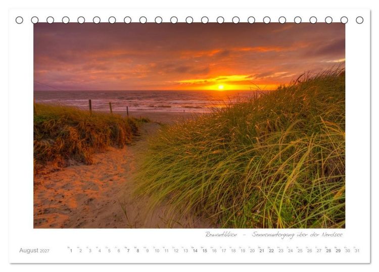 Produktbild: Sehnsucht D&auml;nemark - Danmark (Tischkalender 2027 DIN A5 quer), CALVENDO Monatskalender